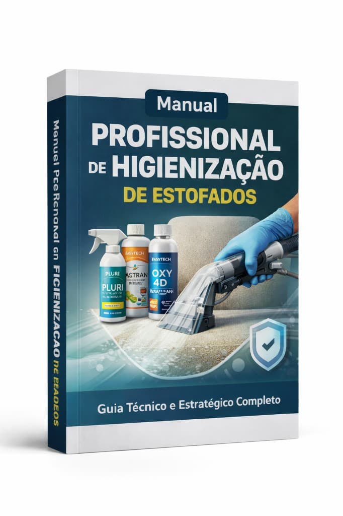 Capa do Manual Profissional de Higienização de Estofados - Guia Técnico e Estratégico Completo